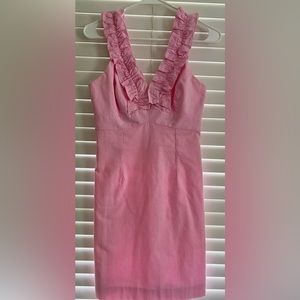 Lilly Pulitzer Pink Striped Mini Dress Size 0